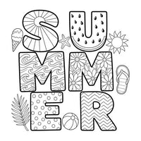 Summer Bubble Letters