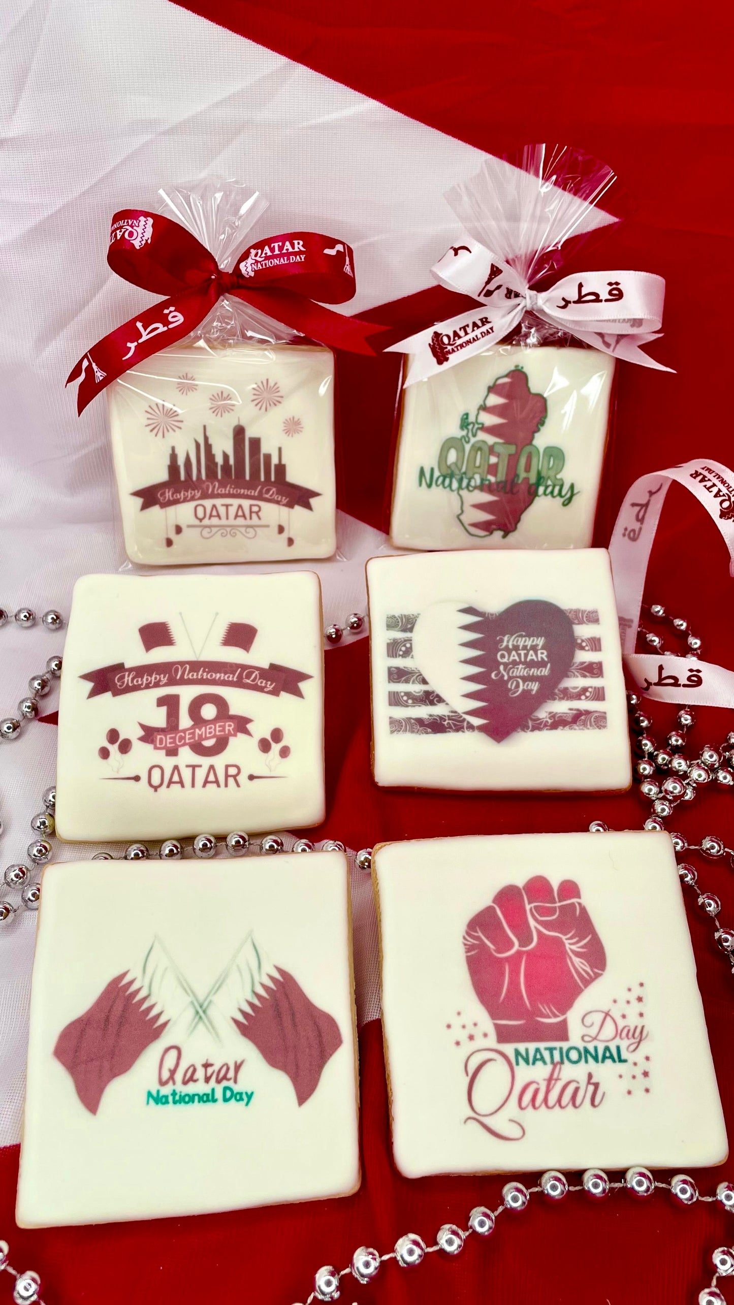 PRINTED COOKIES 🏖️ QATAR NATIONAL DAY