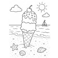 Beach Ice Cream Cone