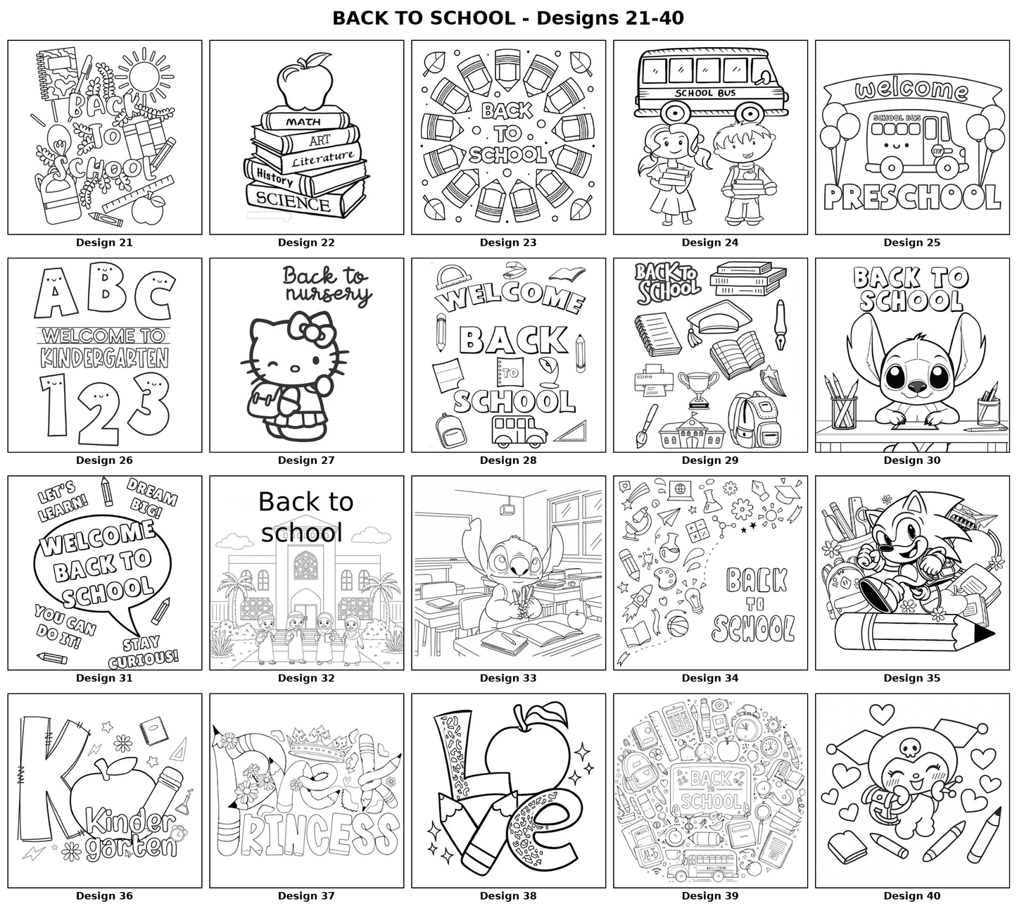 BACK TO SCHOOL! 🍎 COLORING WITH PENS