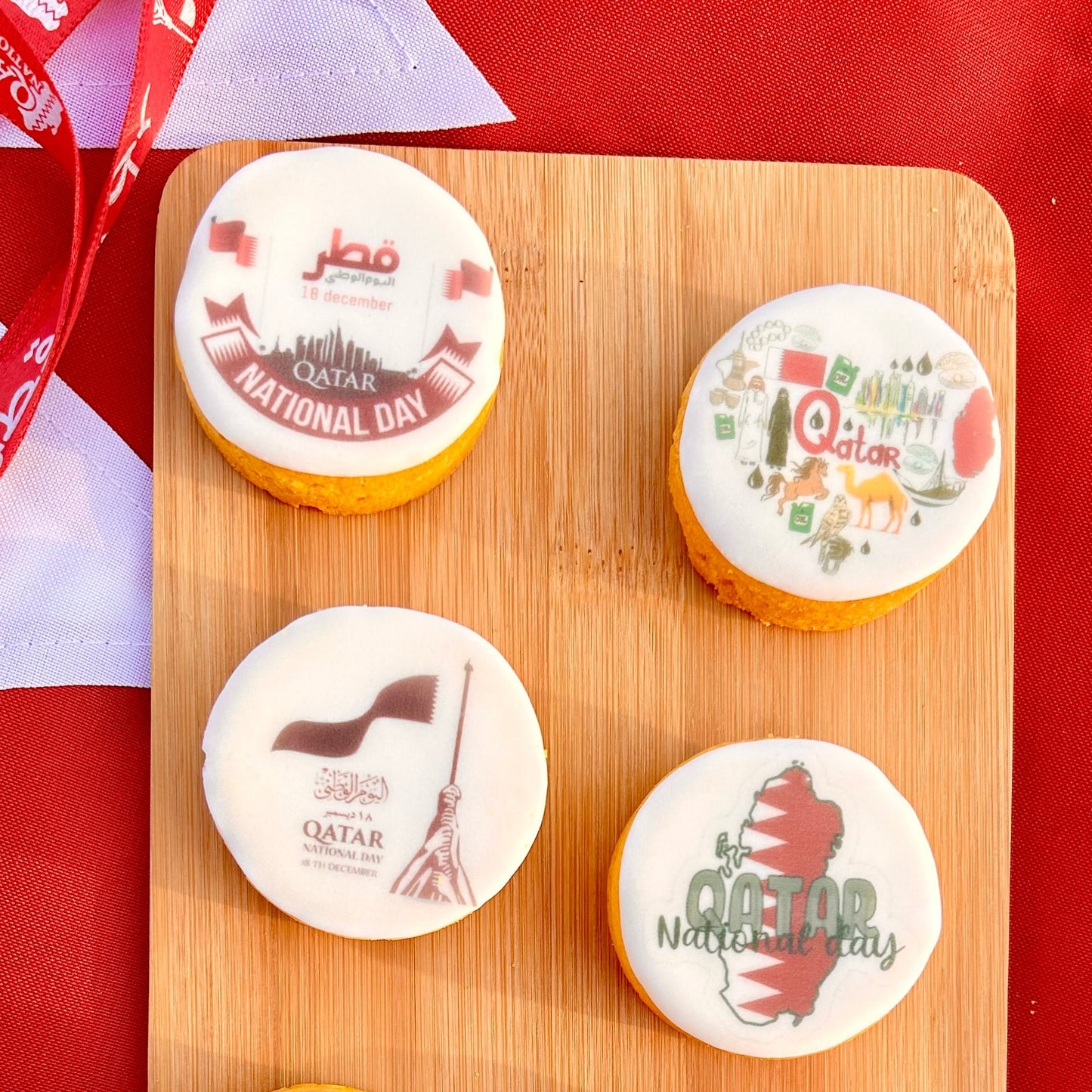 PRINTED COOKIES 🏖️ QATAR NATIONAL DAY