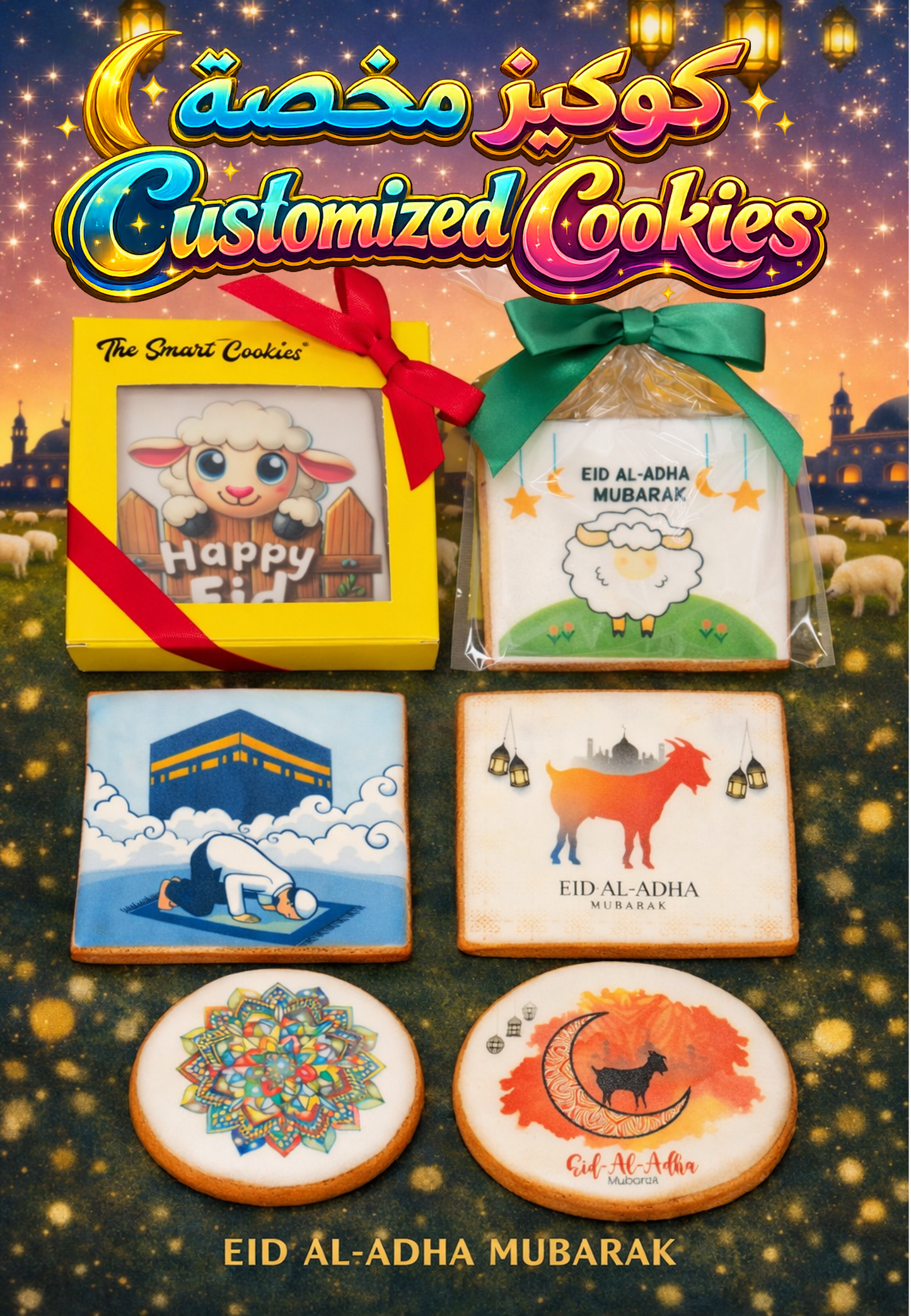 EID AL-ADHA 🐑 PRINTED COOKIES