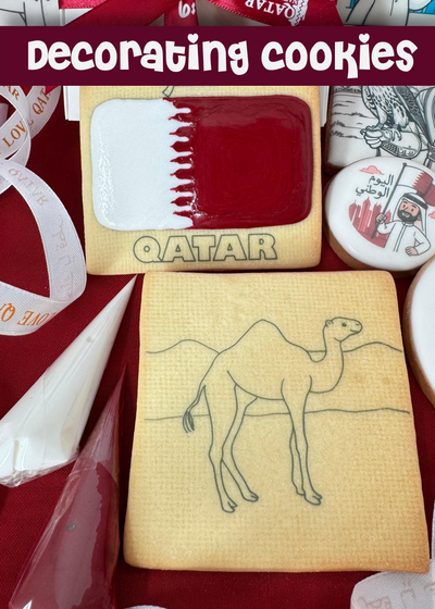 DECORATING KITS WITH FROSTING🌴 QATAR