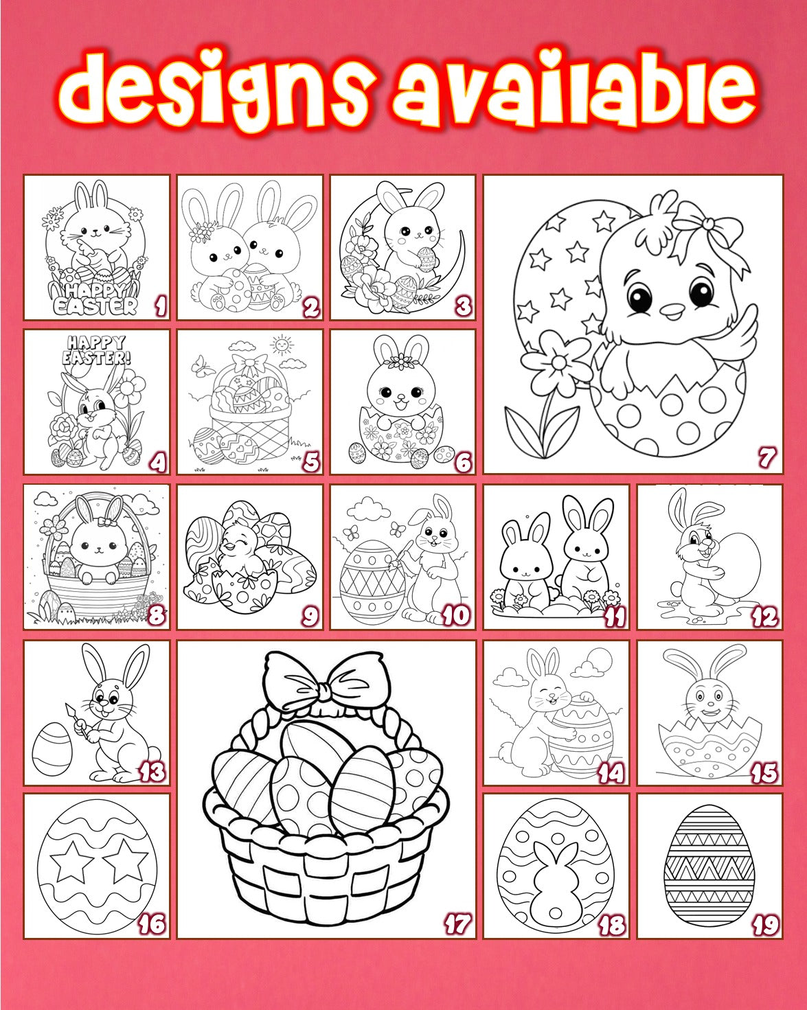 EASTER 🐰 COLORING WITH PENS