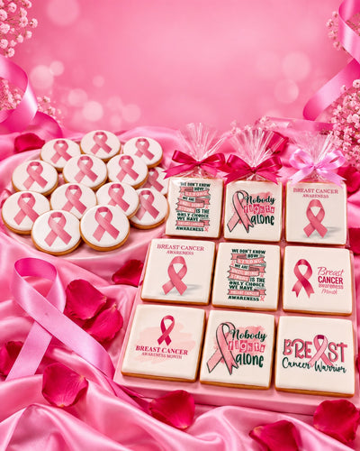 PINK OCTOBER 🩷🎀 PRINTED COOKIES