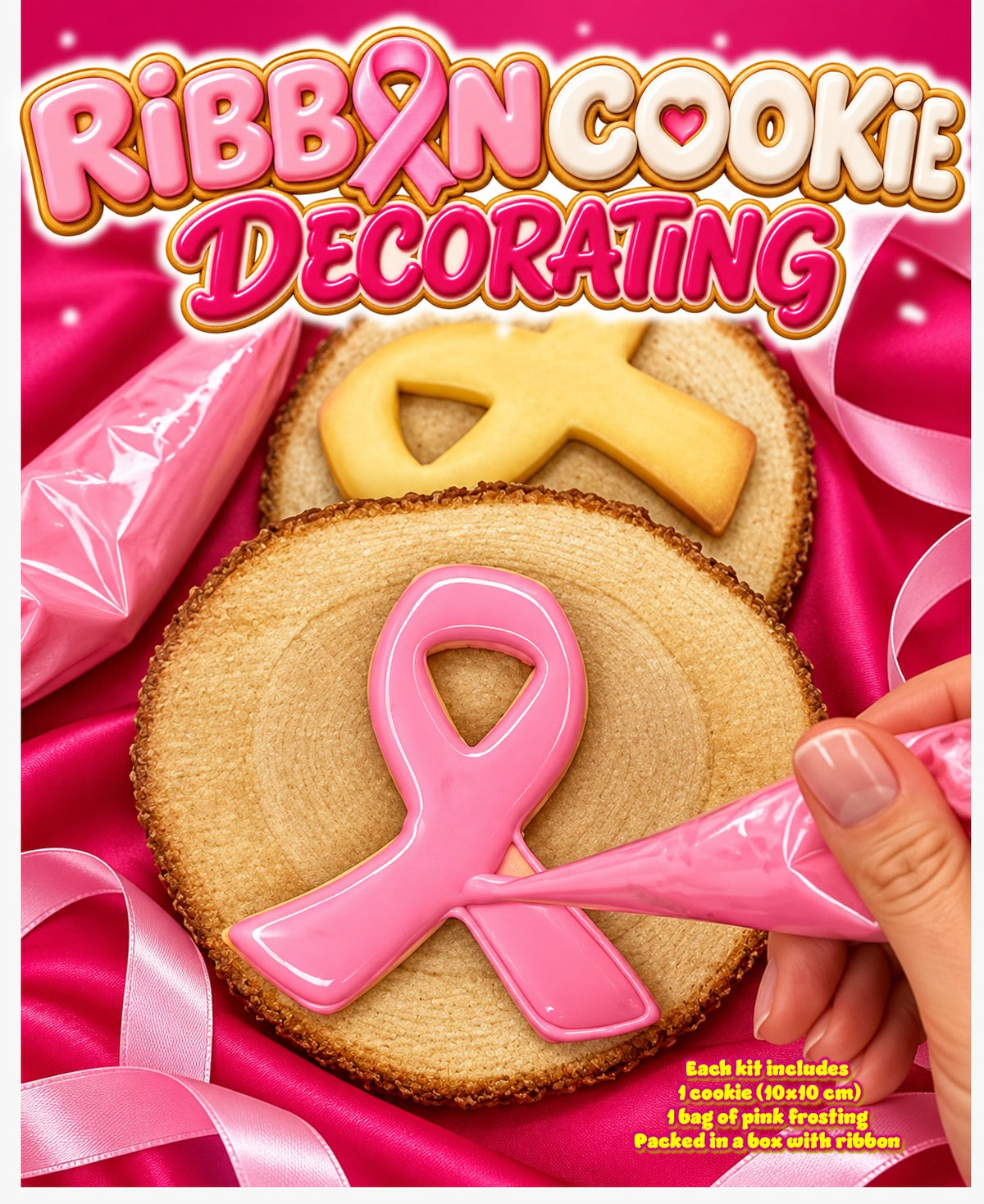 PINK RIBBON 🩷 DECORATING KIT