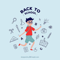 Back to School - Running Kid