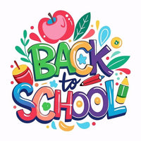Back to School - Apple Cartoon