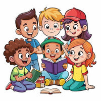 Kids Reading Together